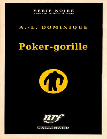 poker-gorille d’A.L. Dominique, couverture du livre