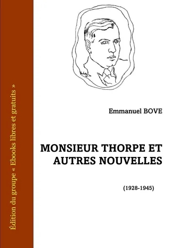 Monsieur Thorpe et autres nouvelles d’Emmanuel Bove, couverture du livre
