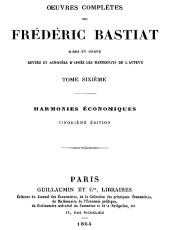 Œuvres Complètes de Frédéric Bastiat, tome 6 / mises en ordre, revues et annotées d'après les manuscrits de l'auteur de Frédéric Bastiat, couverture du livre