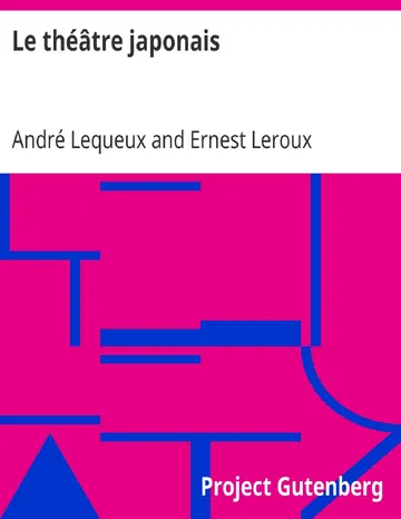 Le théâtre japonais d’André Lequeux, couverture du livre
