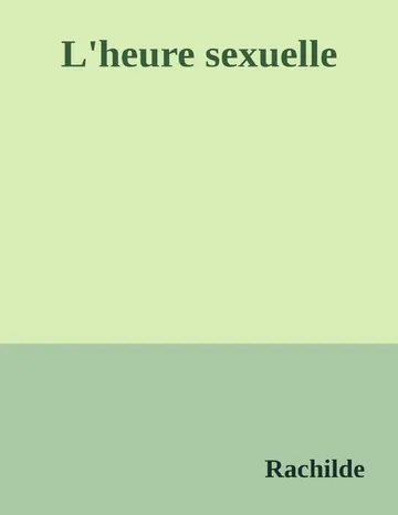 L'heure sexuelle de Rachilde, couverture du livre