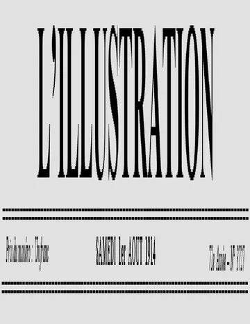 L'Illustration, No. 3727, 1er Août 1914 de Various, couverture du livre