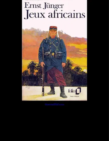 Jeux africains d’Erns Jünger, couverture du livre