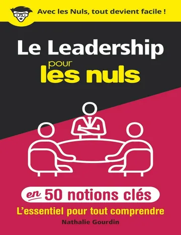 Le leadership pour les Nuls en 50 notions clés de Nathalie GOURDIN, couverture du livre