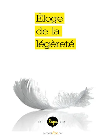 Éloge de la légèreté de Sylvie Coulombe, couverture du livre