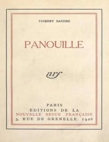 Panouille de Thierry Sandre, couverture du livre