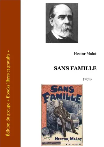 Sans Famille d’Hector Malot, couverture du livre