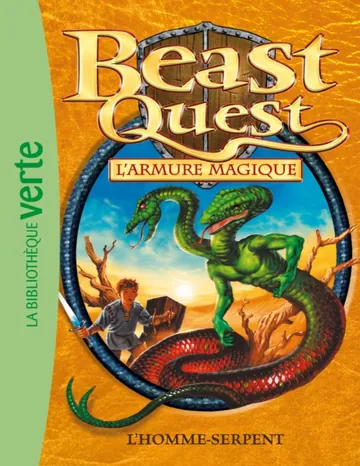 L'homme-serpent d’Adam Blade, couverture du livre