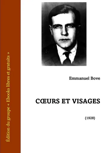 Coeurs et visages d’Emmanuel Bove, couverture du livre
