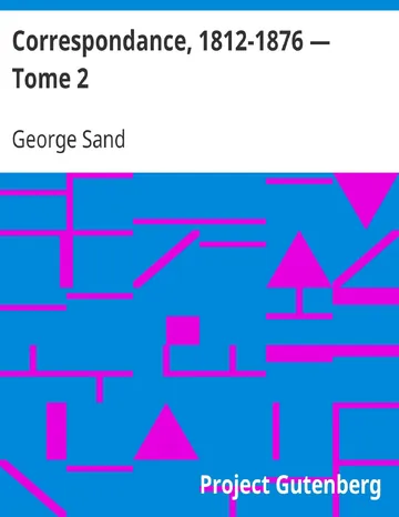 Correspondance, 1812-1876 — Tome 2 de George Sand, couverture du livre