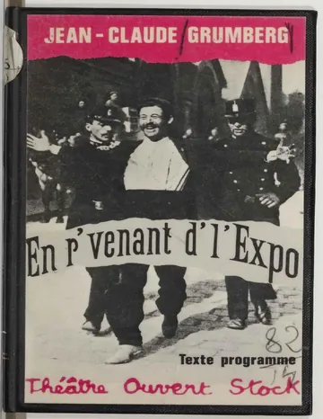 En r'venant d'l'Expo (French Edition) de Jean-Claude Grumberg, couverture du livre