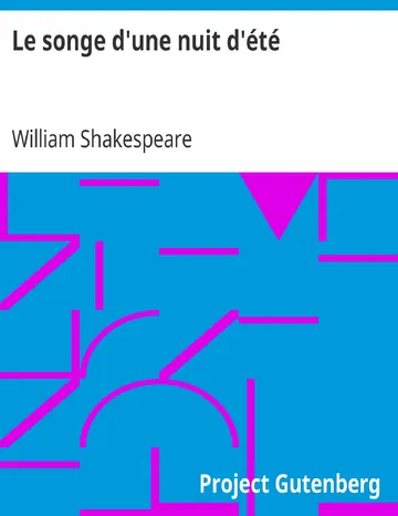 Le songe d'une nuit d'été de William Shakespeare, couverture du livre
