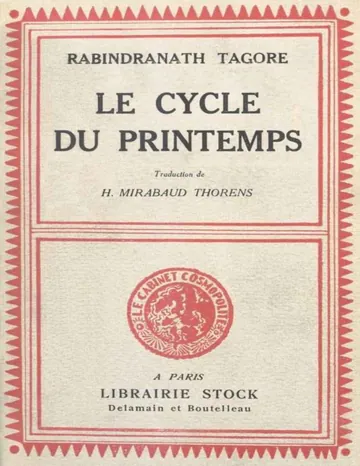 Le cycle du printemps de Rabindranath Tagore, couverture du livre