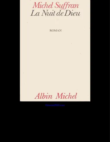 La Nuit de Dieu de Michel Suffran, couverture du livre