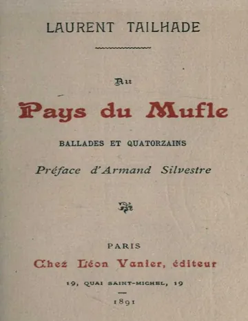 Au Pays du Mufle: Ballades et Quatorzains de Laurent Tailhade, couverture du livre