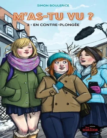 En contre-plongée de Simon Boulerice, couverture du livre