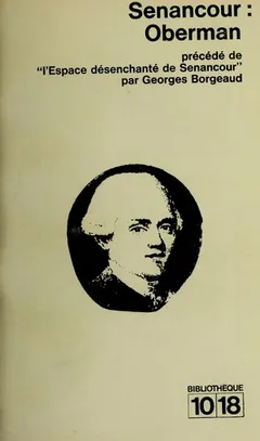 Oberman d’Etienne Pivert de Senancour, couverture du livre