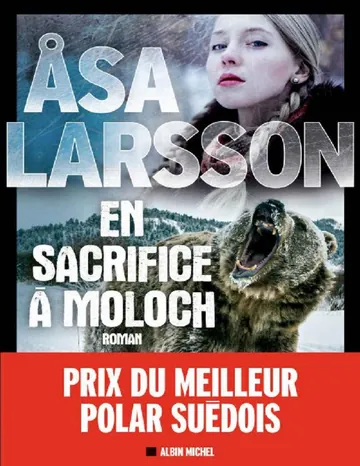 En sacrifice à Moloch d’Asa Larsson, couverture du livre