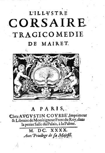 L'illustre corsaire: tragicomedie de Jean de Mairet, couverture du livre