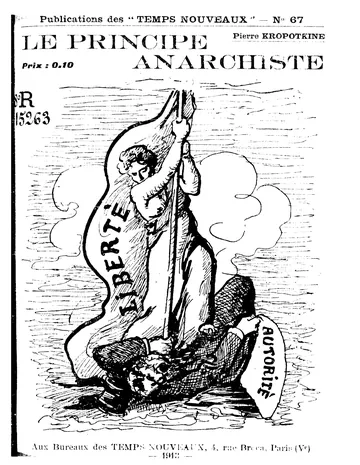 Le Principe anarchiste de Pierre Kropotkine, couverture du livre