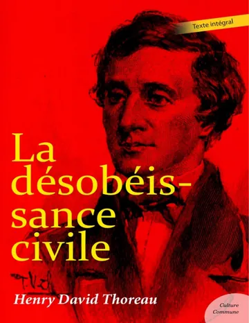 La désobéissance civile d’Henry David Thoreau, couverture du livre