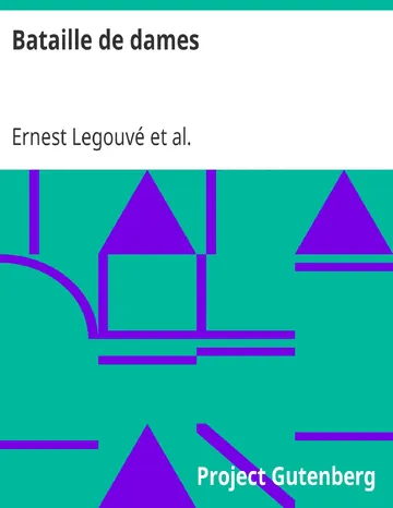 Bataille de dames d’Ernest Legouvé, couverture du livre