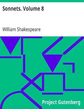 Sonnets. Volume 8 de William Shakespeare, couverture du livre