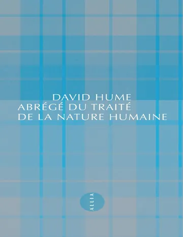 Abrégé du Traité de la nature humaine de David HUME, couverture du livre