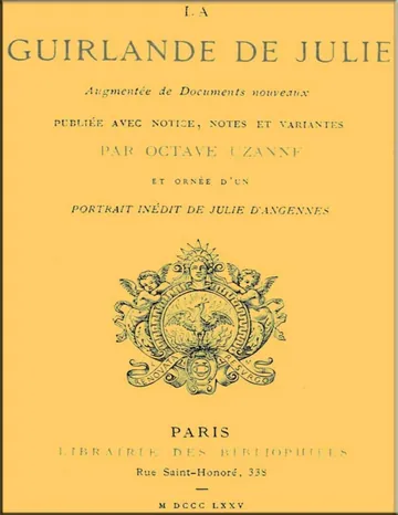 La guirlande de Julie: augmentée de documents nouveaux d’Unknown, couverture du livre