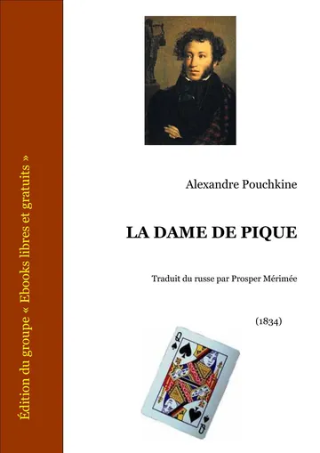 La Dame de pique d’Alexandre Pouchkine, couverture du livre