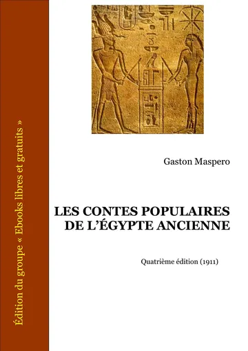 Les Contes de l'Égypte ancienne de Gaston Maspero, couverture du livre