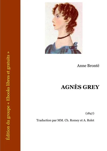 Agnès Grey d’Anne Brontë, couverture du livre