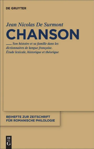 Chanson de Jean-Nicolas. De Surmont, couverture du livre