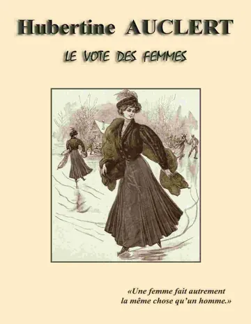 Le vote des femmes d’Hubertine Auclert, couverture du livre