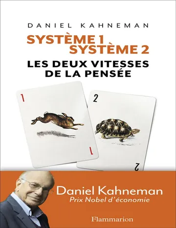 Système 1, système 2 : les deux vitesses de la pensée de Daniel Kahneman, couverture du livre