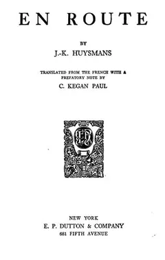 En route de J.-K. (Joris-Karl) Huysmans, couverture du livre