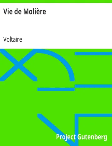 Vie de Molière de Voltaire, couverture du livre