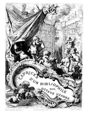 Caprices d'un Bibliophile d’Octave Uzanne, couverture du livre