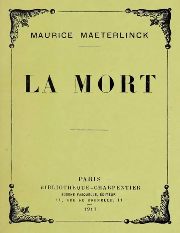 La Mort de Maurice Maeterlinck, couverture du livre