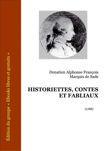 Historiettes, contes et fabliaux de marquis de Sade, couverture du livre