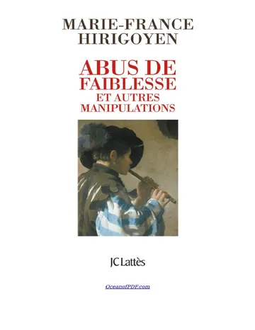 Abus de faiblesse et autres manipulations de Marie-France Hirigoyen, couverture du livre