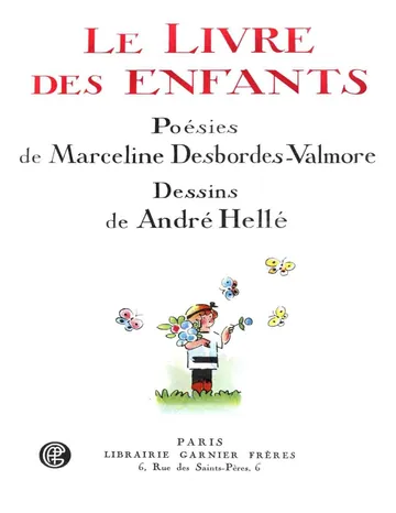 Le livre des enfants de Marceline Desbordes-Valmore, couverture du livre