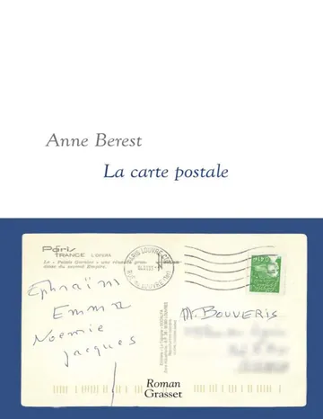 La carte postale d’Anne Berest, couverture du livre