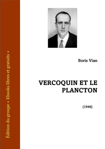 Vercoquin et le Plancton de Boris Vian, couverture du livre