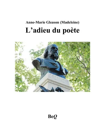 L'adieu du poète d’Anne-Marie Gleason, couverture du livre