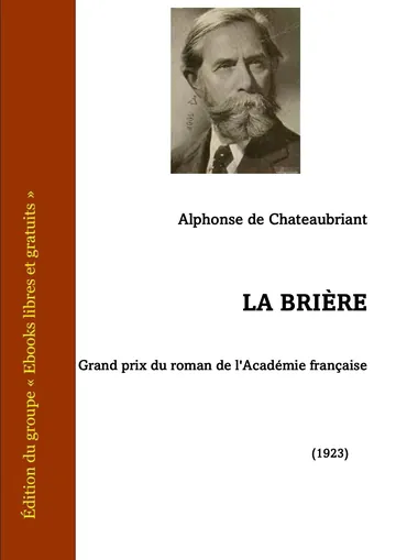 La Brière d’Alphonse de Chateaubriant, couverture du livre