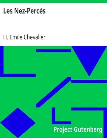Les Nez-Percés d’H. Emile Chevalier, couverture du livre