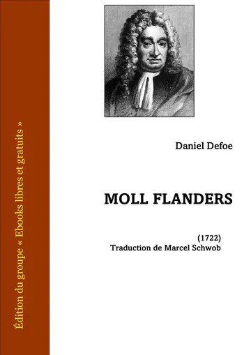 Moll Flanders de Daniel De Foë, couverture du livre