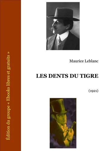 Les Dents du tigre de Maurice Leblanc, couverture du livre