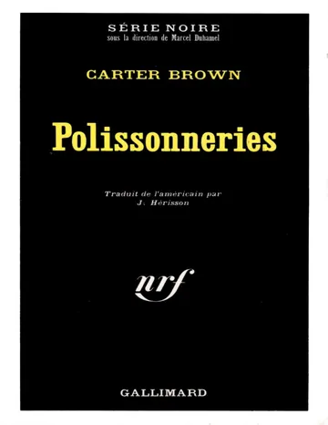 Polissonneries de Carter Brown, couverture du livre